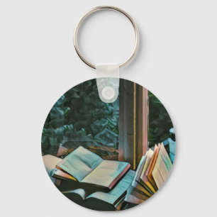 Chaveiro Leitura de presente de trabalho de arte