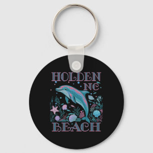 Chaveiro Lembrança Colorida da Praia de Holden Beach Nc Ama