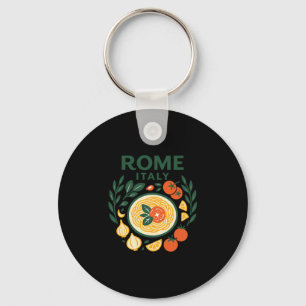 Chaveiro Lembrança de Roma Itália Massa Italiana E Desenho