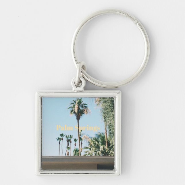 Chaveiro Lembrança de viagem de Palm Springs (Frente)