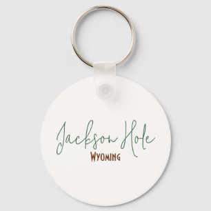 Chaveiro Lembrança de viagem para Jackson Hole, Wyoming