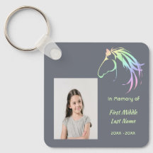 Lembrança Memorial Arte de Cavalo Pastel