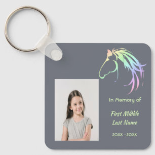 Chaveiro Lembrança Memorial Arte de Cavalo Pastel