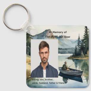Chaveiro Lembrança Memorial do Lago de Pesca no Barco