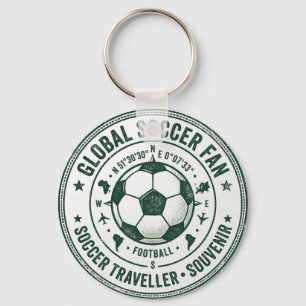 Chaveiro Lembrança para Viajante Torcedor de Torneio de Fut