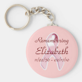 Chaveiro "Lembrando____" Consciência do Cancer da Mama