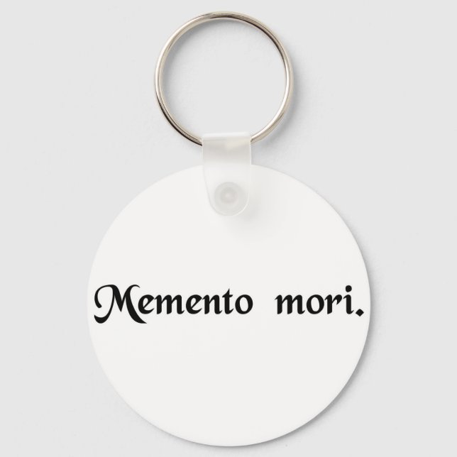 Chaveiro Lembre-se que você deve morrer. (Frente)
