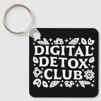 Chaveiro lembrete de mindfulness do clube de desintoxicação