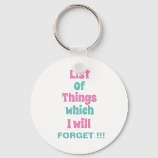 Chaveiro Lembrete engraçado para Pessoas esquecidas Não se