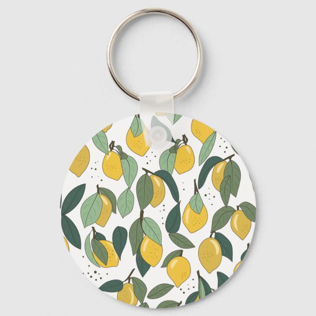 Chaveiro Lemon Tropical: Vintage Brilhante Sem Serras (Frente)