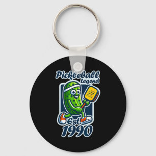 Chaveiro Lenda do Pickleball estabelecida em 1990 retrô 36º