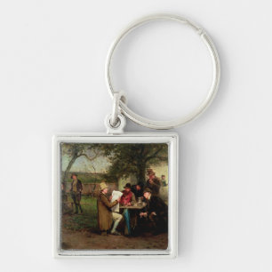 Chaveiro Lendo a notícia