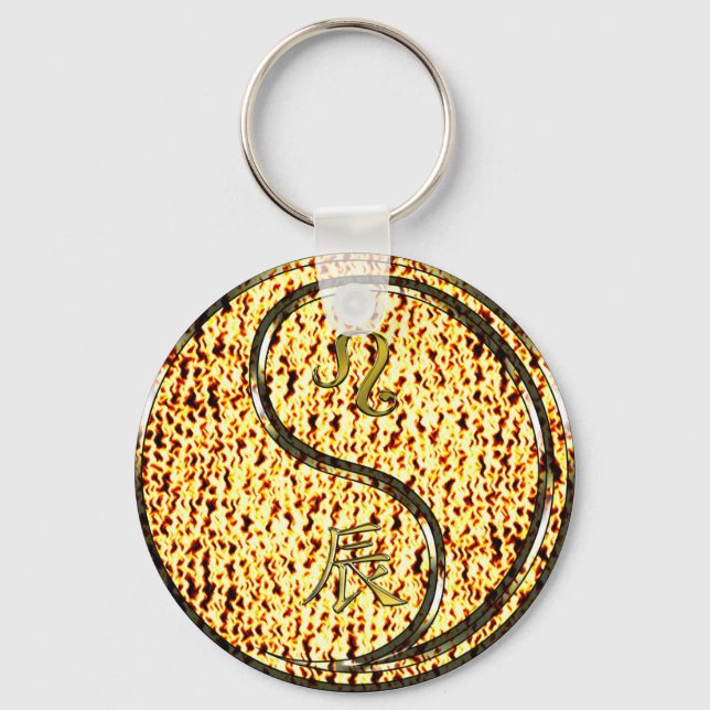 Chaveiro Leo & Fire Dragon (Frente)