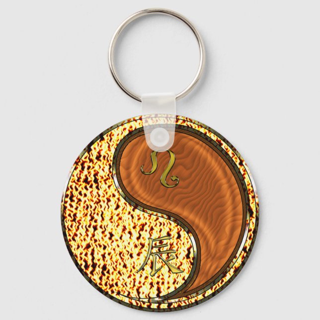Chaveiro Leo & Wood Dragon (Frente)