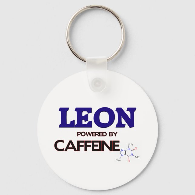 Chaveiro Leon alimentado pela cafeína (Frente)