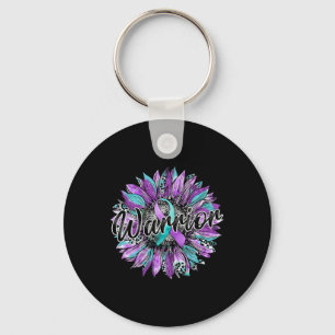 Chaveiro Leopard Sunflower Warrior Teal E Purple Suicídio