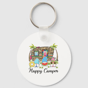 Chaveiro Leopardo Camping Rv Gnomo Camping Verão Feliz Camp