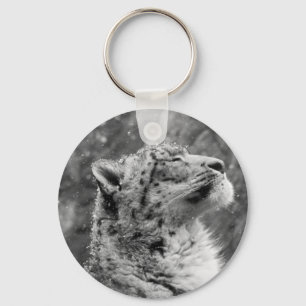 Chaveiro Leopardo de neve calmo