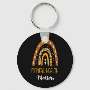 Chaveiro Leopardo Imprime Arco-Íris Para Saúde Mental