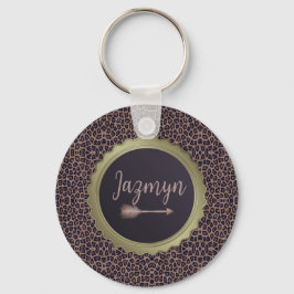 Chaveiro Leopardo Na moda Exótico Personalizado