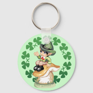 Chaveiro Leprechaun no banheiro