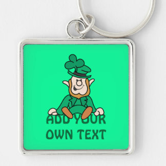 Chaveiro Leprechaun pequeno - adicione seu próprio texto