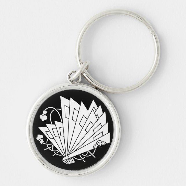Chaveiro Leque em forma de borboleta (Hi-ohgi cho) Porta-ch (Frente)