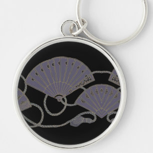 Chaveiro Leque Roxo Elegante