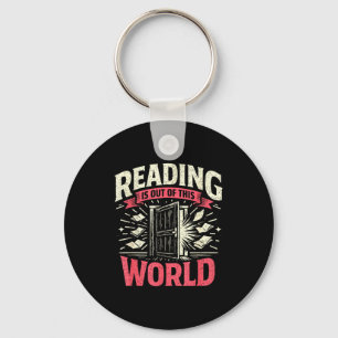 Chaveiro Ler é fantasia fora deste mundo livros engraçados