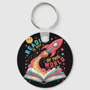Chaveiro Ler é um livro espacial de astronauta fora deste m