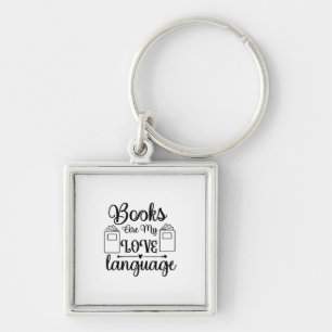 Chaveiro Ler Livros de Arte é Minha Linguagem do Amor