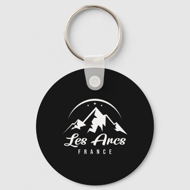 Chaveiro Les Arcs France Ski Resort Skiboeboard Sou (Frente)