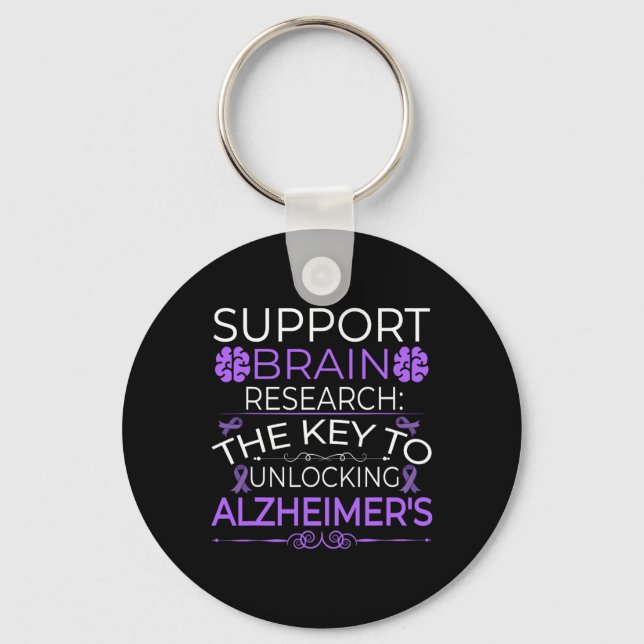 Chaveiro Lesão Cerebral Heimerheimer Design Roxo Heimerheim (Frente)