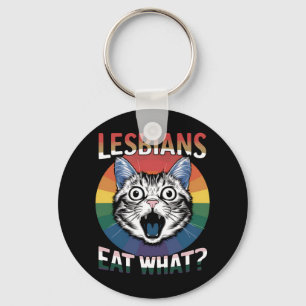 Chaveiro Lésbicas Comem Qual Humor do Gato Bandeira do Orgu