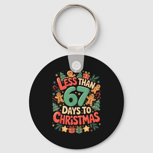 Chaveiro Less Than Six Seven 67 Days To Christmas Matching  (Frente)