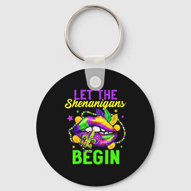 Chaveiro Let The Shenanigans Begin For Kids Womens Mens Mar (Frente)