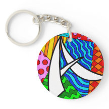 Letra A, rabiscos coloridos