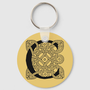 Chaveiro Letra C Vintage Celtic Knot Monograma