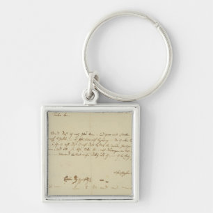 Chaveiro Letra de Mozart a um freemason, em janeiro de 1786