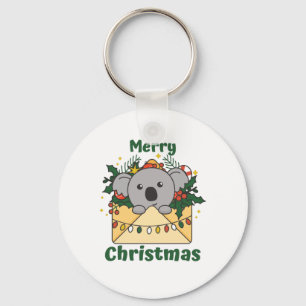 Chaveiro Letra de Natal Koala Animais de inverno Koalas