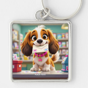 Chaveiro Letra de Posto Fantasy Cute Dog