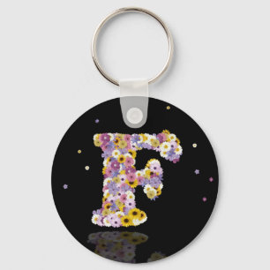 Chaveiro Letra F da flor