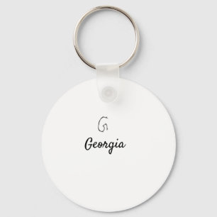 Chaveiro Letra G monograma preta minimalista simples adicio