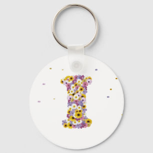 Chaveiro Letra I Flor