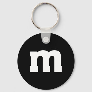 Chaveiro Letra M Maiúscula Alfabeto