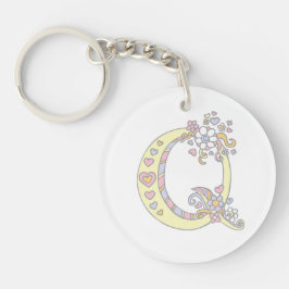 Chaveiro Letra monográfica quiana q nome e significado