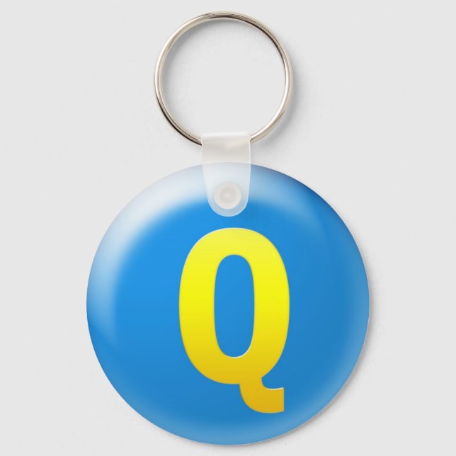 Chaveiro Letra Q (Frente)
