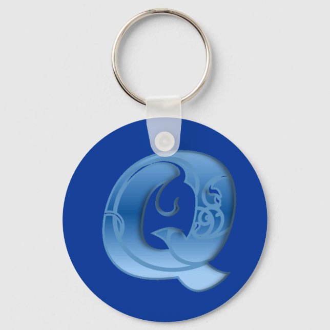 Chaveiro Letra Q (Frente)