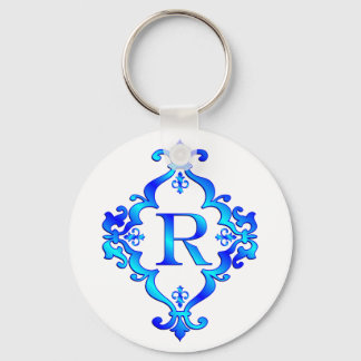 Chaveiro Letra R Azul