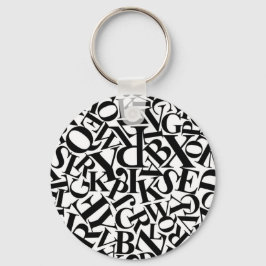 Chaveiro Letras alfabéticas